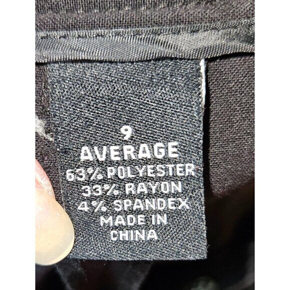 Maggie Barnes Stretch Black Pants Plus Sz 9 Avg 30 32 Elastic Sides Crop Ankle - Picture 9 of 11